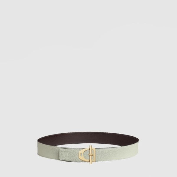 에르메스 남성 네오 에트리에 버클 리버서블 가죽 스트랩 - Hermes Mens Neo Etrier Belt Buckle Reversible Leather Strap - bel529x
