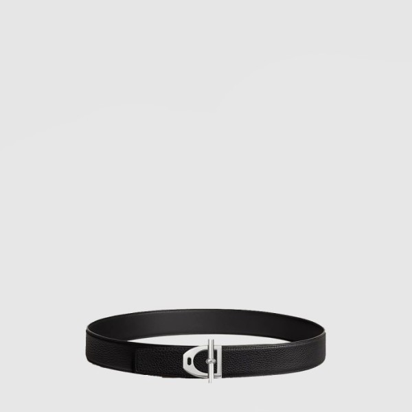 에르메스 남성 네오 에트리에 버클 리버서블 가죽 스트랩 - Hermes Mens Neo Etrier Belt Buckle Reversible Leather Strap - bel530x