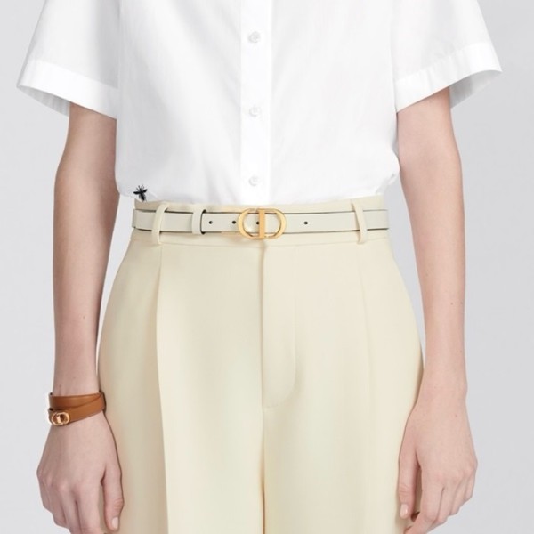 디올 여성 몽테뉴 벨트 - Dior Womens White Belts - be03x
