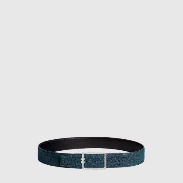 에르메스 남성 튜브 H 버클 양면 가죽 벨트 - Hermes Mens Tube H Reversible Belt - bel535x