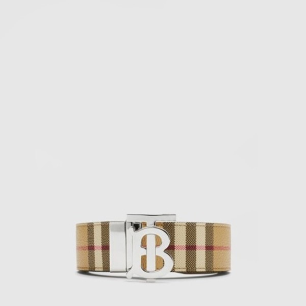 버버리 남성 리버서블 체크 TB 벨트 - Burberry Mens Buckle Reversible Check TB Belt - bel539x