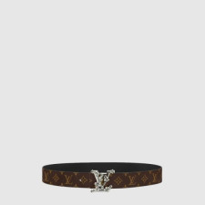 루이비통 남성 파이러미드 플라워 양면 벨트 - Louis vuitton Mens Pyramid Flower Reversible Belt - bel542x