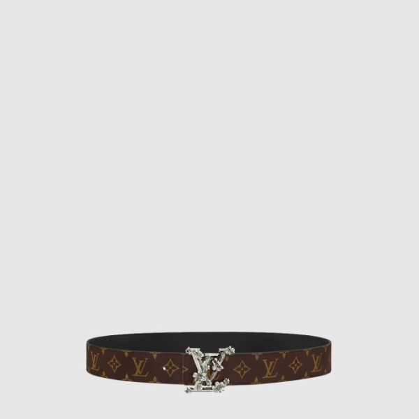루이비통 남성 파이러미드 플라워 양면 벨트 - Louis vuitton Mens Pyramid Flower Reversible Belt - bel542x