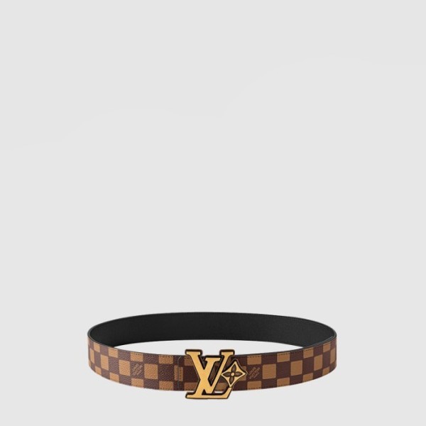 루이비통 남성 벨트 LV 플라워 다미에 프렌 리버시블 - Louis vuitton Mens Belt LV Flower Damier Fren Reversible - bel565x