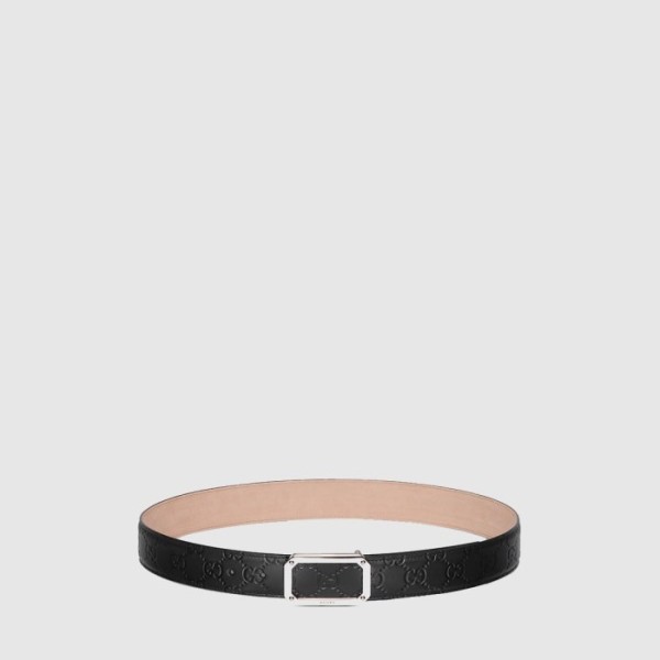 구찌 남성 시그니처 가죽 벨트 - Gucci Mens Signature Leather Belt - bel567x