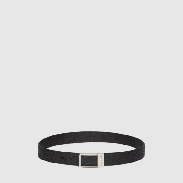 구찌 남성 렉탱글 버클 벨트 - Gucci Mens Rectangular Buckle Belt - bel570x