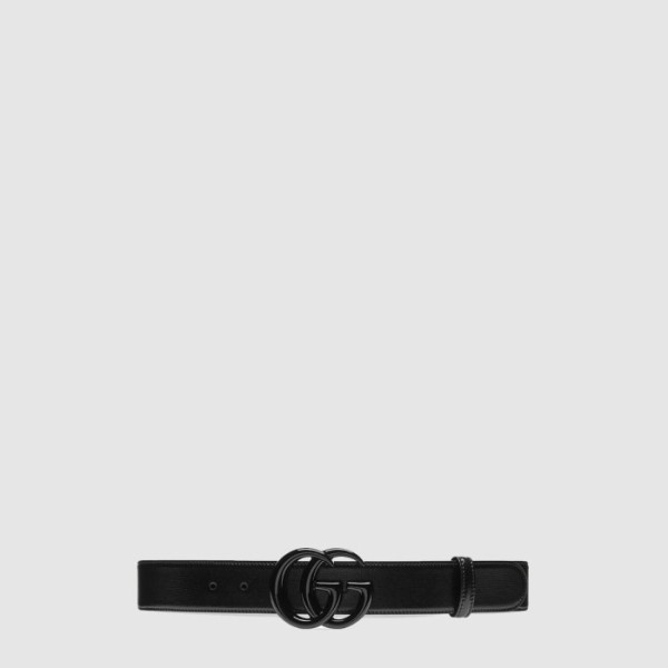 구찌 남성 GG 마몽 와이드 벨트 - Gucci Mens GG Marmont Wide Belt - bel585x
