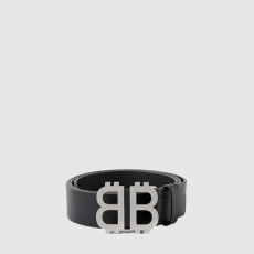 발렌시아가 남성 BB 씬 벨트 - Balenciaga Mens BB Thin Belt - bel586x