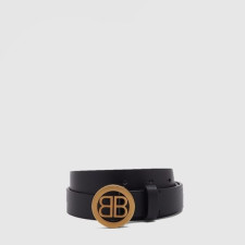 발렌시아가 남성 BB 씬 벨트 - Balenciaga Mens BB Thin Belt - bel587x