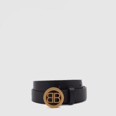 발렌시아가 남성 BB 씬 벨트 - Balenciaga Mens BB Thin Belt - bel587x
