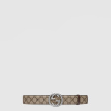 구찌 남성 인터로킹 G 버클 벨트 - Gucci Mens Interlocking G Buckle Belt - bel590x