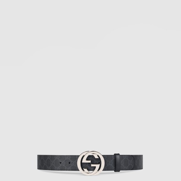 구찌 남성 인터로킹 G 버클 벨트 - Gucci Mens Interlocking G Buckle Belt - bel591x