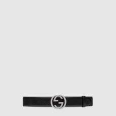 구찌 남성 인터로킹 G 버클 벨트 - Gucci Mens Interlocking G Buckle Belt - bel603x