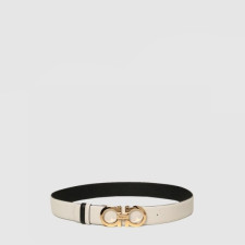 살바토레 페라가모 남성 더블 간치니 양면 벨트 - Ferragamo Mens Double Gancini Reversible Belt - bel606x