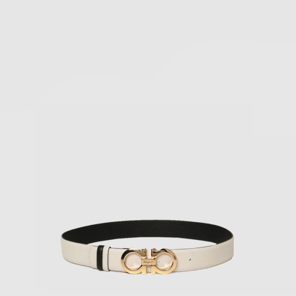 살바토레 페라가모 남성 더블 간치니 양면 벨트 - Ferragamo Mens Double Gancini Reversible Belt - bel606x