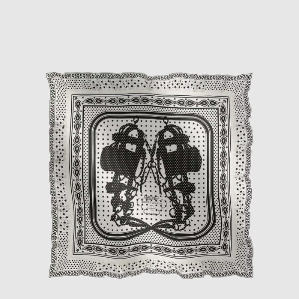 에르메스 여성 브라이즈 드 갈라 폴카 도트 반다나 스카프 - Hermes Womens Brides de Gala Bandana a Pois - acc8214x