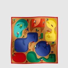 에르메스 여성 피겨스 리브르 스카프 - Hermes Womens Figures Libres Scarf - acc8223x
