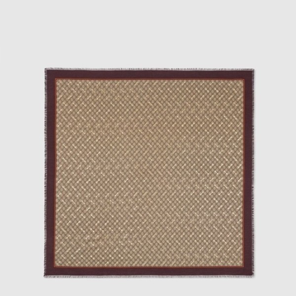 구찌 여성 GG 프린트 홀스빗 실크 숄 - Gucci Womens GG Print Horsebit Silk Shawl - acc8228x