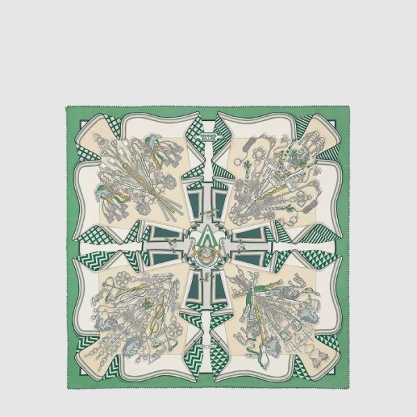 에르메스 여성 부케 셀리에 스카프 - Hermes Womens Bouquets Sellier Scarf - acc8235x