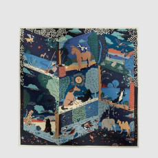에르메스 여성 르 리브르 데소프 숄 - Hermes Womens Le Livre dEsope Shawl - acc8250x