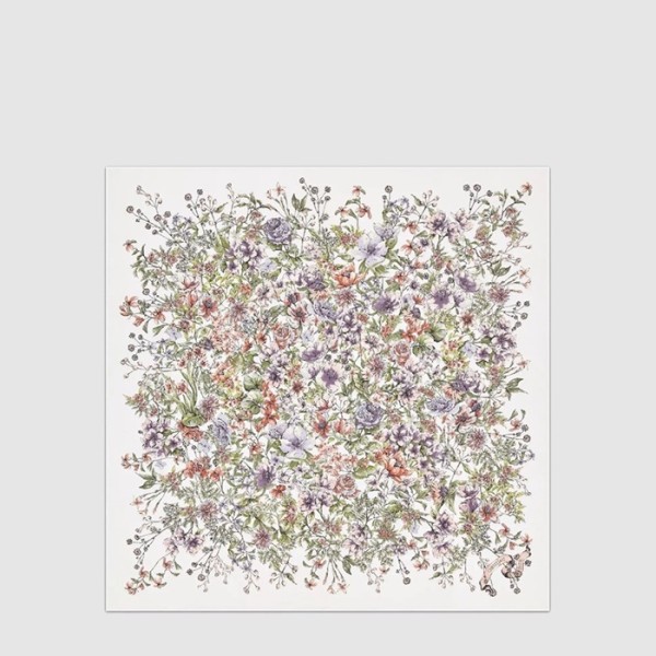 디올 여성 D 플로럴 90 스퀘어 스카프 - Dior Womens D Floral 90 Square Scarf - acc8256x