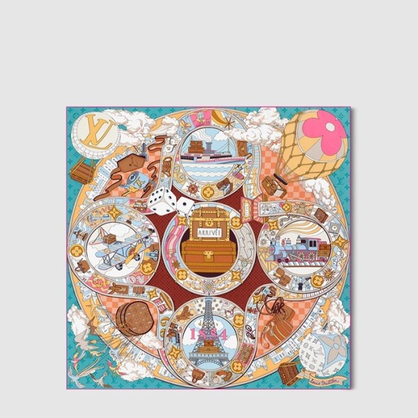 루이비통 여성 LV 저니 스퀘어 스카프 - Louis vuitton Womens LV Journey Square Scarf - acc8315x
