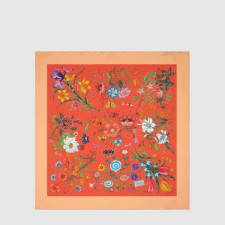 구찌 여성 프린트 실크 까레 - Gucci Womens Printed Silk Carré - acc8343x