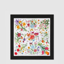 구찌 여성 프린트 실크 까레 - Gucci Womens Printed Silk Carré - acc8345x
