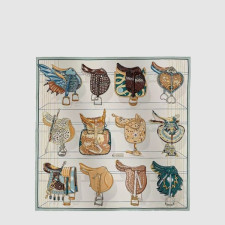에르메스 여성 뚜 앙 셀 스카프 - Hermes Womens Tous en Selle scarf - acc8349x