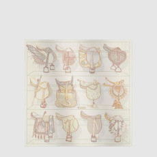 에르메스 여성 뚜 앙 셀 스카프 - Hermes Womens Tous en Selle scarf - acc8350x