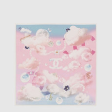 샤넬 여성 헤븐리 클라우드 펄 펜던트 스퀘어 스카프 - Chanel Womens Heavenly Cloud Pearl Pendant Square Scarf - acc8355x