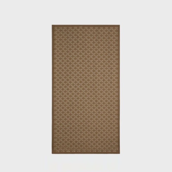 셀린느 남/녀 모노그램 트리오페 머플러 - Celine Unisex Monogram Triomphe Muffler - acc6059x