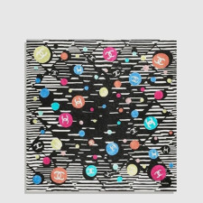 샤넬 여성 도트 CC 로고 실크 스퀘어 스카프 - Chanel Womens Dot CC Logo Silk Square Scarf - acc8357x