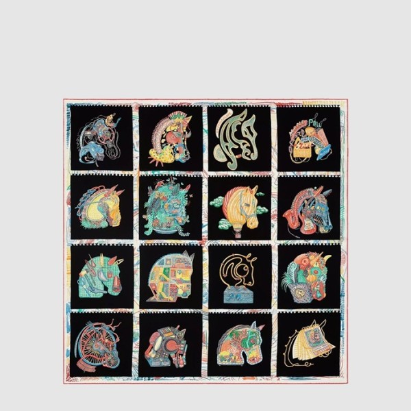 에르메스 여성 슈발로스코프 스카프 - Hermes Womens Chevaloscope scarf - acc8657x