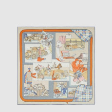 에르메스 여성 콩포르 앙 오토모빌 스카프 - Hermes Womens Confort en Automobile scarf - acc8659x