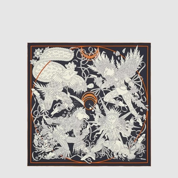 에르메스 여성 르 사크레 데 쎄종 스카프 - Hermes Womens Le Sacre des Saisons scarf - acc8660x