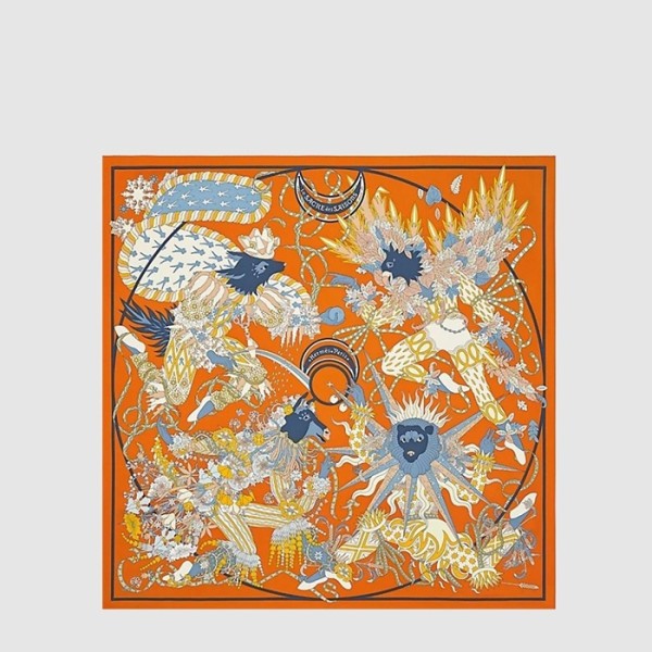 에르메스 여성 르 사크레 데 쎄종 스카프 - Hermes Womens Le Sacre des Saisons scarf - acc8661x