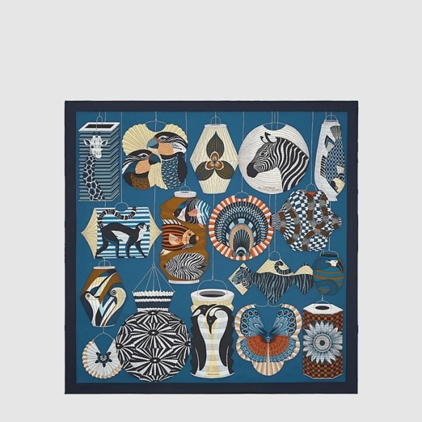 에르메스 여성 랜턴 풍선 코케이드 스카프 - Hermes Womens Lanternes Ballons et Cocardes scarf - acc8668x