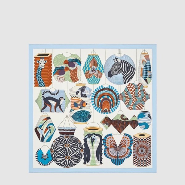 에르메스 여성 랜턴 풍선 코케이드 스카프 - Hermes Womens Lanternes Ballons et Cocardes scarf - acc8669x