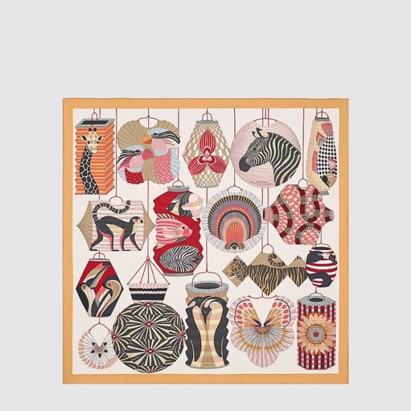 에르메스 여성 랜턴 풍선 코케이드 스카프 - Hermes Womens Lanternes Ballons et Cocardes scarf - acc8670x