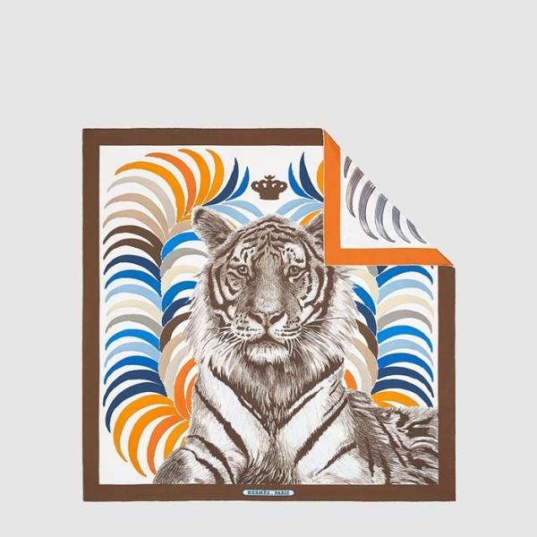 에르메스 여성 티그레 로얄 양면 스카프 - Hermes Womens Tigre Royal Double Face Scarf - acc8678x
