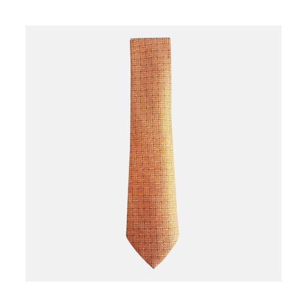HERMES   MENS  NECKTIE  ORANGE -  에르메스 남성용 넥타이  오렌지