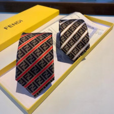 FENDI   MENS  NECKTIE BROWN -  펜디 남성용 넥타이  FE0002