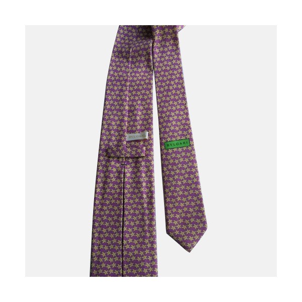 BVLGARI  MENS  NECKTIE  PURPLE  -  불가리 남성용 넥타이  퍼플
