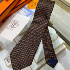 HERMES   MENS  NECKTIE BLUE  -  에르메스 남성용 넥타이 HM0002 네이비