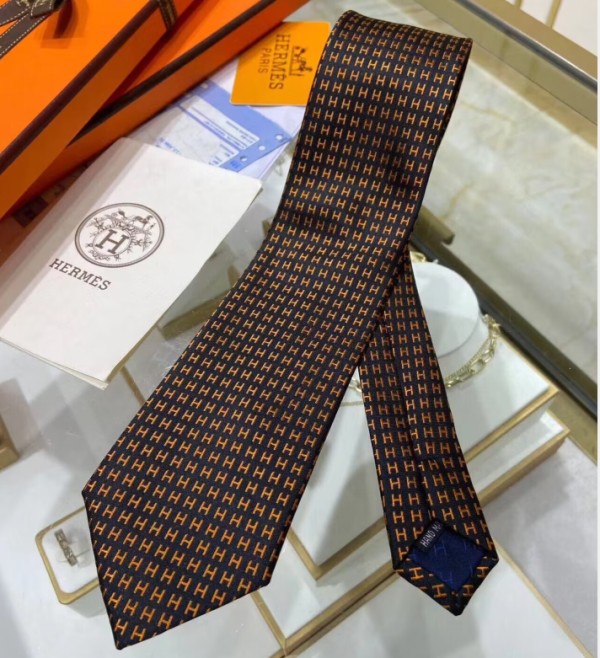 HERMES   MENS  NECKTIE BLUE  -  에르메스 남성용 넥타이 HM0002 네이비