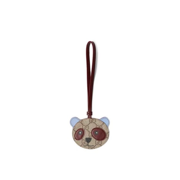구찌 남/녀 GG 엠블럼 캔버스 판다 백 참 키체인 - Gucci Unisex Emblem Canvas Key Ring - acc5772x