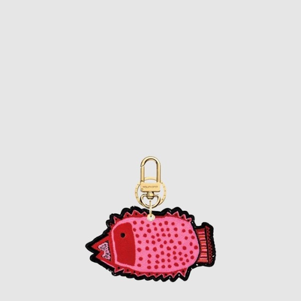 루이비통 x 쿠사마야요이 남/녀 피쉬 키링 M01133 - Louis vuitton x YK Unisex Fish Key Holder - acc8690x