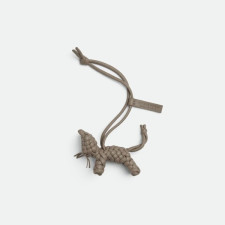 보테가 베네타 남/녀 인트레치오 키링 고양이 라임스톤 - Bottega veneta Unisex Intrecchio Keychain Cat Limestone Bag Charm - acc6356x